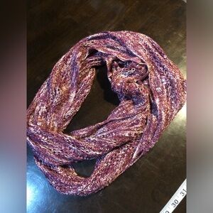 Wine/burgundy Knit Infinity Scarf
